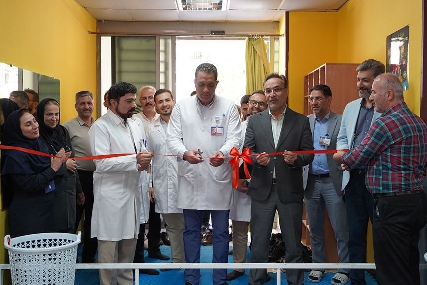 افتتاح باشگاه ورزشی بیمارستان